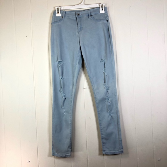 Childrens Place Size 12 Very Distressed Light-wash Jegging Good Used Con… - Picture 1 of 11